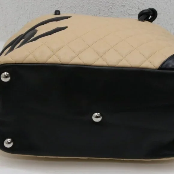 Chanel Beige Calfskin Cambon Ligne Large Tote Handbag 10115108 - Picture 6 of 16